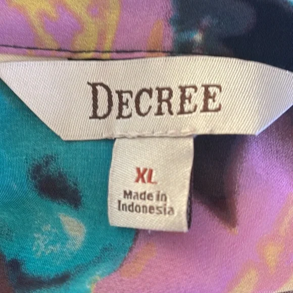 Sheer floral blouse size XL - Picture 4 of 4